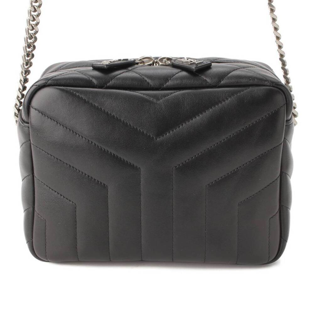 Saint Laurent Loulou Leather Bowling Shoulder Bag Black - Picture 1 of 9